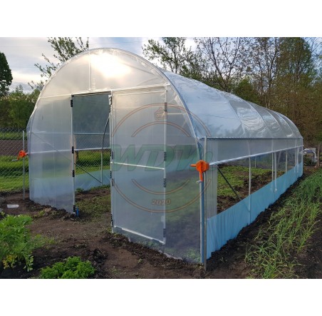 Solar legume hobby 4m x 10m cu aerisire laterala