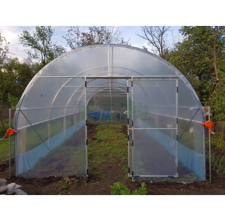 Solar legume hobby 4m x 10m cu aerisire laterala
