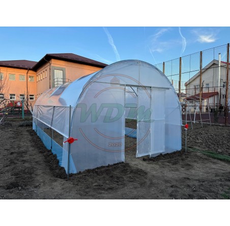 Solar legume hobby 4m x 8m cu aerisire laterala
