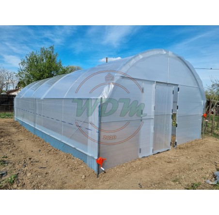 Solar legume 5m x 10m cu aerisire laterala