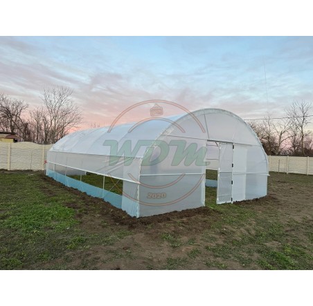 Solar legume 6m x 10m cu aerisire laterala